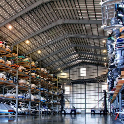 Suporte para barco - Italia Marine - para armazenamento a seco / com teto