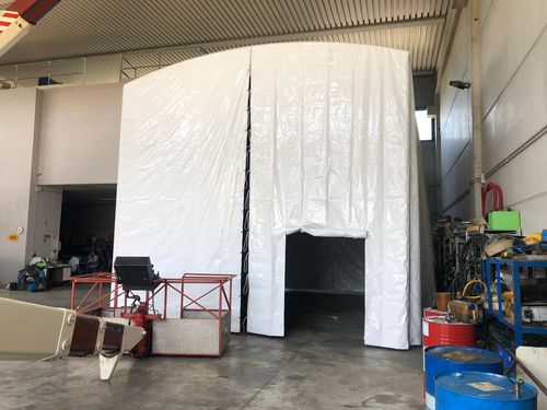 Cabine de jateamento de areia para estaleiro naval - AT002A - Yachtgarage