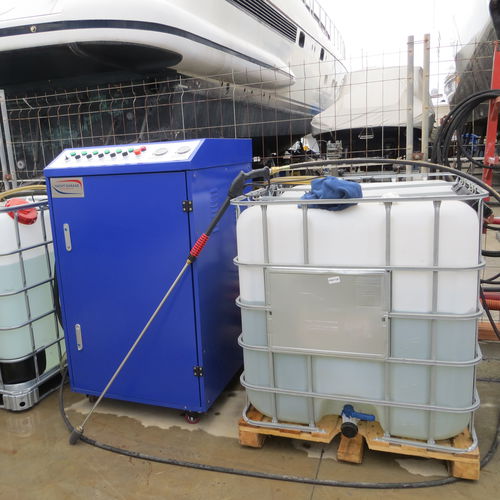 Lavadora de alta pressão para estaleiro naval - HPWT001 - Yachtgarage - móvel / com sistema de reutilização de água / elétrica