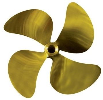 Hélice para barco - ERIS PROPELLERS - de passo fixo / com linha de eixo / 4 pás