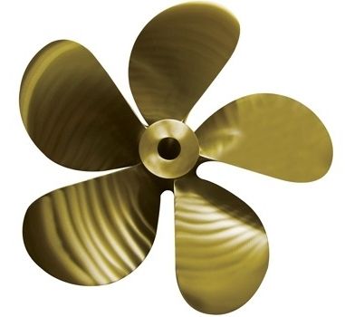 Hélice para barco - ERIS PROPELLERS - de passo fixo / com linha de eixo / 5 pás