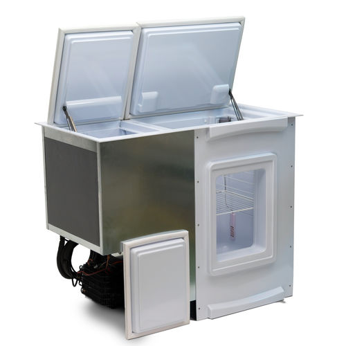 Geladeira com freezer para barco - BI 172 DUAL - Indel Marine - para iate / de embutir / com abertura na parte superior