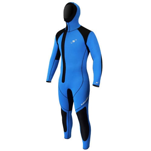 Roupa completa de neoprene para esportes aquáticos - SAN-PTOP1132F-BLUE - Sandiline - com capuz / integral / de mangas longas