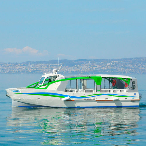 Barco profissional barco de passageiros - H32 : 14m L'AGRION - ODC MARINE - com motor de centro / elétrico / em alumínio