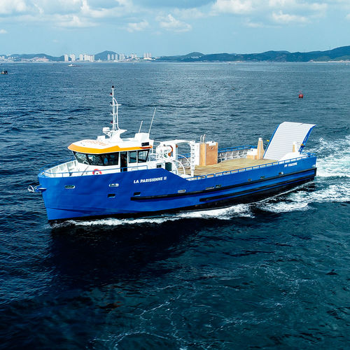 Barco profissional barco de trabalho - H55 : 26M LA PARISIENNE II - ODC MARINE - com motor de centro / a diesel / em alumínio