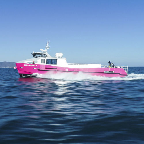 Barco profissional barco de trabalho - H57 : 18m CAPO ROSSO V - ODC MARINE - com motor de centro / a diesel / em alumínio