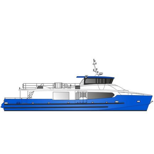 Ferry de passageiros Bureau Veritas - 27m - 295 pax - ODC MARINE - em alumínio / para navegação interior