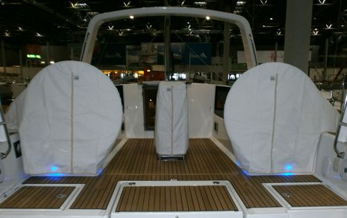 Capa de proteção para veleiro - Oceanis 41.1 - TTOP Nautic - de roda de leme / em PVC / cinza