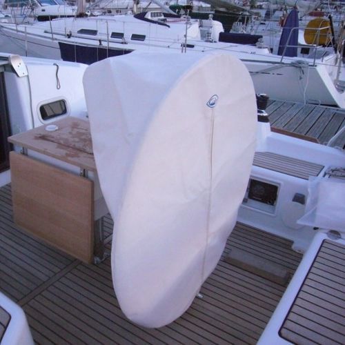 Capa de proteção para veleiro - Oceanis 37 - TTOP Nautic - de roda de leme / em PVC / cinza