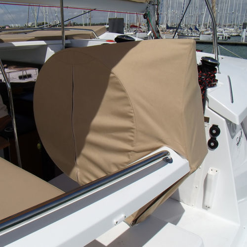 Capa de proteção para multicasco esportivo - hel-44-h-bar - TTOP Nautic - de roda de leme / em PVC / cinza