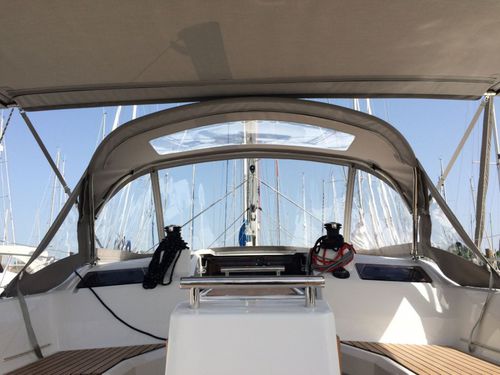 Capota tipo dodger para veleiro - Oceanis 34.1 - TTOP Nautic - para cockpit / com estrutura em aço inoxidável / com estrutura de alumínio