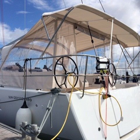 Fechamento de cockpit para veleiros - Sun Odyssey 490 - TTOP Nautic - para Jeanneau