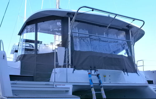 Fechamento de cockpit para barcos a motor - FA - LAGOON 42 - TTOP Nautic - para veleiros / para catamarã / para Lagoon