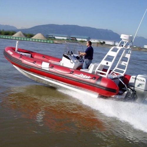 Barco profissional barco utilitário - PRH 590 - Polaris boat - com motor de popa / em alumínio / barco inflável semirrígido