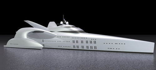 Megaiate trimarã - Moonset - LOMOcean Design - de cruzeiro / com casa do leme
