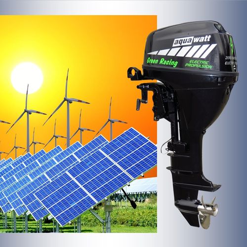 Motor de popa - Green Racing - AquaWatt - elétrico / para embarcação de recreio