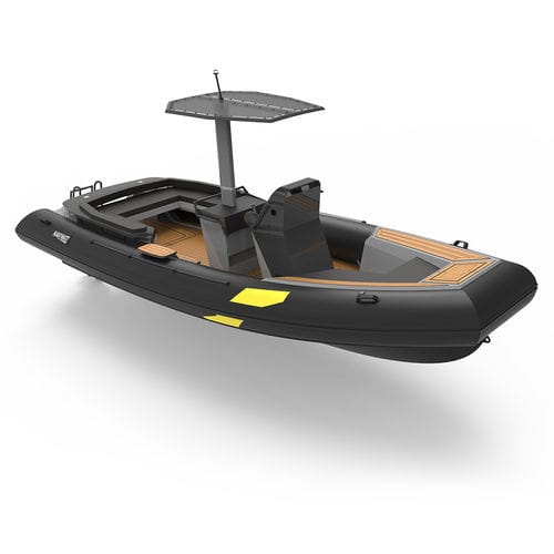 Barco inflável com motor de popa - ZenPro 690 - NAVIWATT - elétrico / semirrígido / com console central
