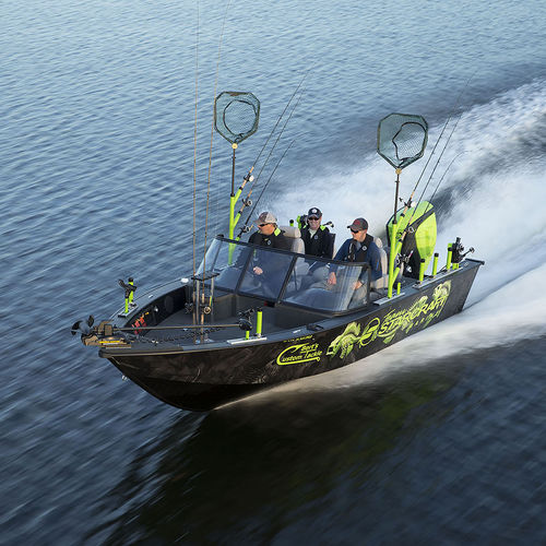Bay boat com motor de popa - STX 2050 - Stardeck by starcraft - open / com console dupla / de pesca esportiva