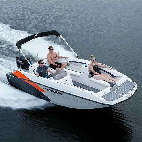Bay boat com motor de popa - SVX OB 171 OB - Stardeck by starcraft - open / com console lateral / para esqui aquático