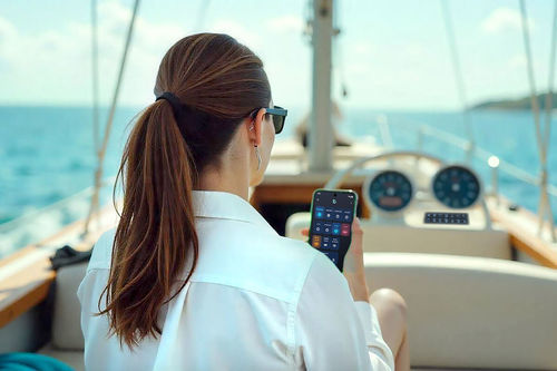 Aplicação de controle - Cruzo Connect - Barantech - para navio / para barco / Android