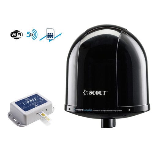 Antena Internet - 5G onBoard Compact Black - Scout S.r.l. - LAN / 5G / para barco