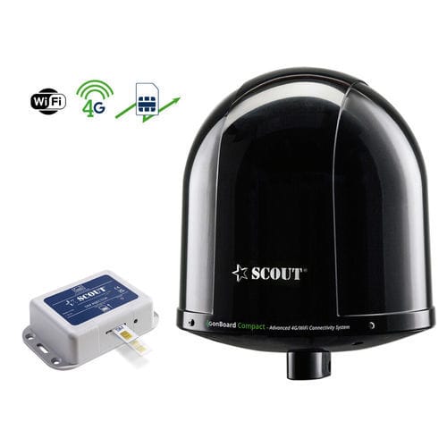 Antena rádio - 4G onBoard Compact Black - Scout S.r.l. - Internet / Wi-Fi / 4G