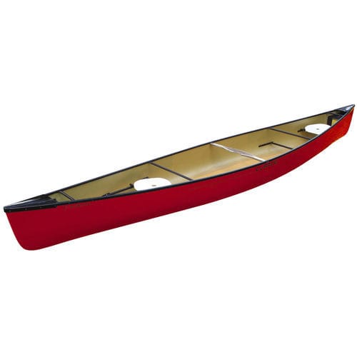 Canoa multiusos - 20′ MacKenzie - Clipper Canoes - de 2 lugares / vermelha / verde