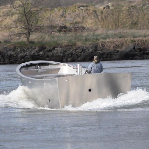 Barco profissional barco de pesca profissional - 20’ Seine Skiff - Rozema Boats Works - com motor de centro / em alumínio