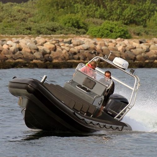Barco profissional barco utilitário - 9.8M - Tornado Boats - com motor de popa / barco inflável semirrígido