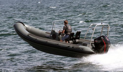 Barco profissional barco-patrulha - 6.4M - Tornado Boats - barco salva-vidas / com motor de popa / barco inflável semirrígido