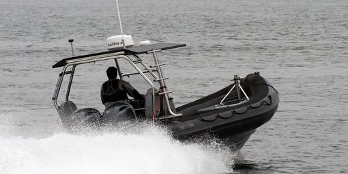 Barco profissional barco-patrulha - 7.5M - Tornado Boats - barco salva-vidas / com motor de popa / barco inflável semirrígido