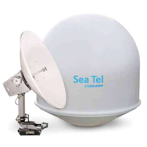 Antena de TV - Sea Tel 5004 - Cobham - de satélite / Banda Ku / para barco