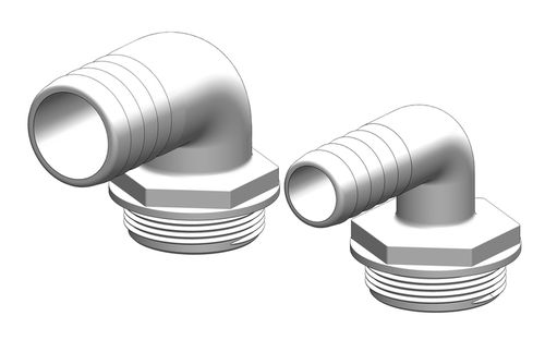 Conexão de tubulação em material plástico - 90° - Tru Design Plastics Ltd. 