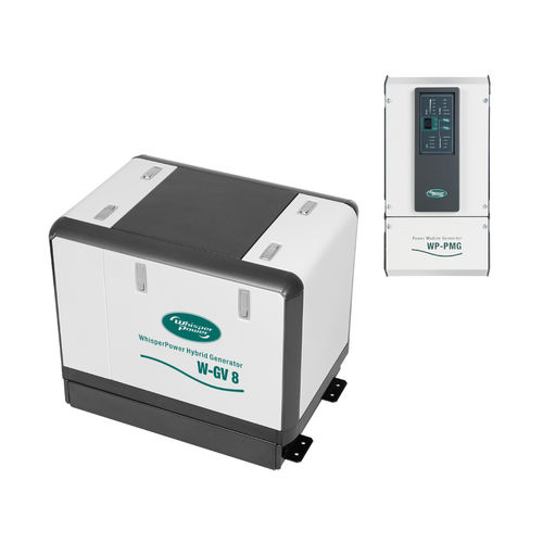 Grupo gerador de energia a diesel - W-GV 8 MOBILE - WhisperPower - para barco / insonorizado / com alternador