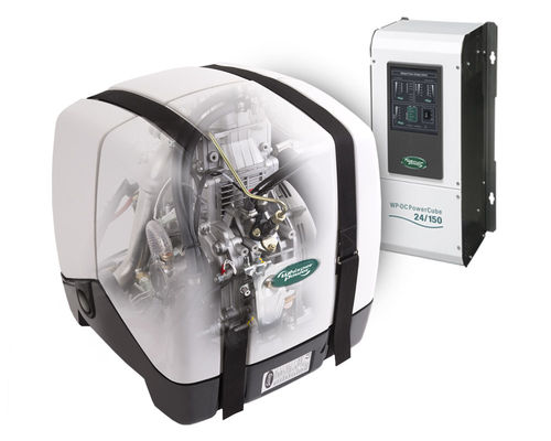 Grupo gerador de energia a diesel - Piccolo GV 1 - WhisperPower - para barco / insonorizado / com alternador