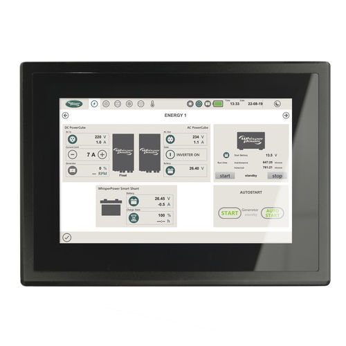 Painel de comando para navio - WhisperTouch - WhisperPower - com tela sensível ao toque