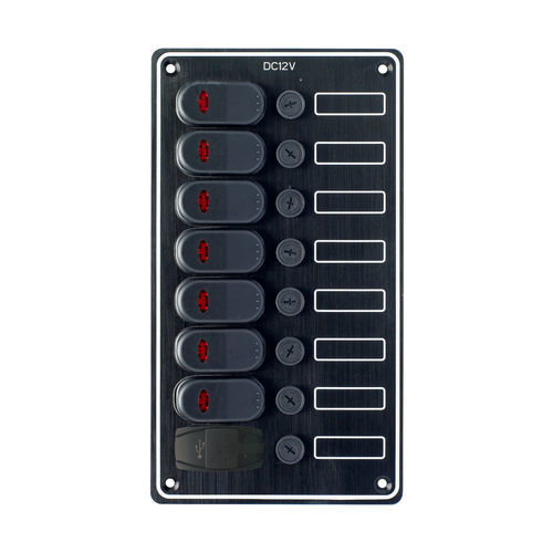 Quadro elétrico náutico - 10167-BKUAC - AAA WORLD-WIDE ENTERPRISES LTD. - impermeável / com porta USB