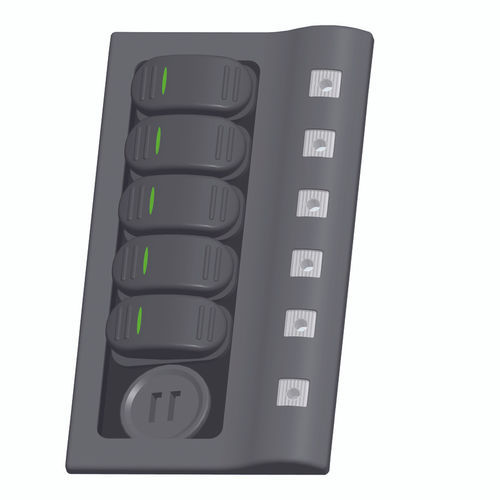 Quadro elétrico para barco - 10325-UAC - AAA WORLD-WIDE ENTERPRISES LTD. - impermeável / com porta USB