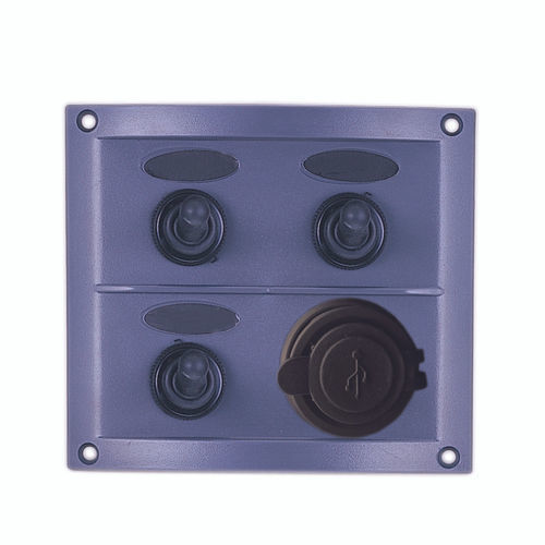 Quadro elétrico para barco - 10140-UAC - AAA WORLD-WIDE ENTERPRISES LTD. - impermeável / com porta USB