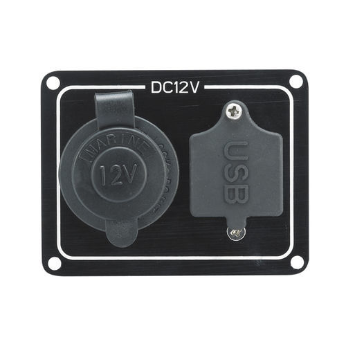 Tomada para isqueiro e saída USB para barco - 70063-BK - AAA WORLD-WIDE ENTERPRISES LTD.