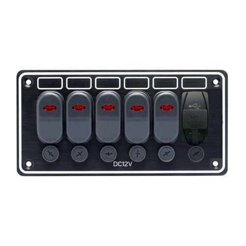 Quadro elétrico para barco - 10147-BKU - AAA WORLD-WIDE ENTERPRISES LTD. - impermeável / com porta USB