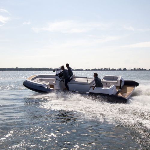 Barco inflável com motor de centro - PEOPLECARRIER - Xtenders - semirrígido / com console central / open