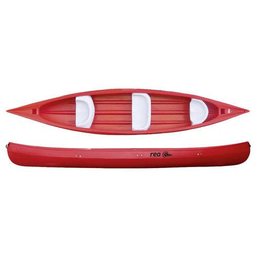 Canoa para rios com corredeiras - REA - Aquarius - de 4 lugares / vermelha / verde