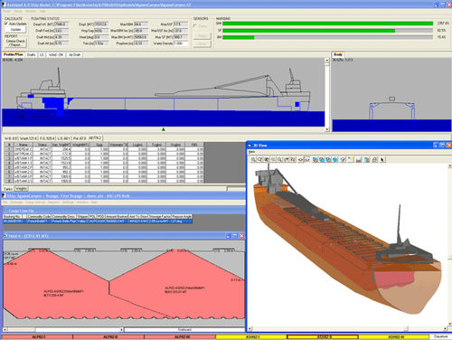 Software de carregamento - BULK CARGO - Autoship, Coastdesign Norway AS - para navio graneleiro