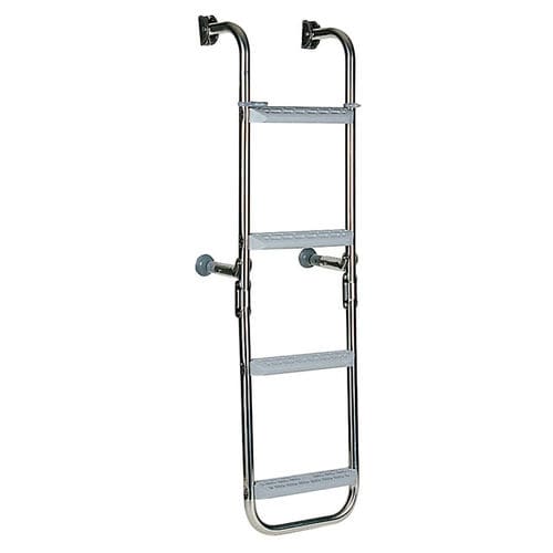 Escada para barco - 13617 - USHIP - dobrável / de banho / em aço inoxidável