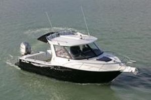 Lancha Cabin Cruiser com motor de popa - 650 SOUWESTER - Marco Boats - com hard-top / de pesca esportiva