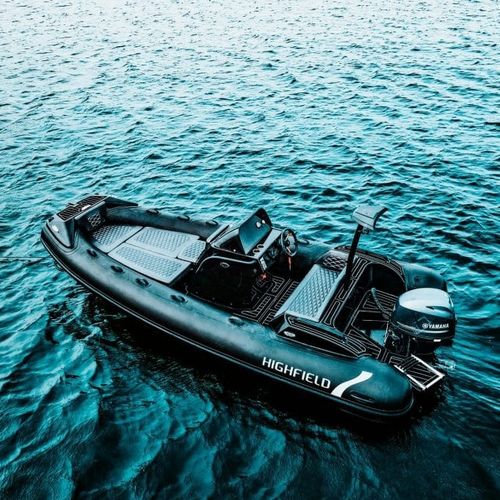 Barco inflável com motor de popa - SP 520 - HIGHFIELD BOATS - semirrígido / open / com console lateral