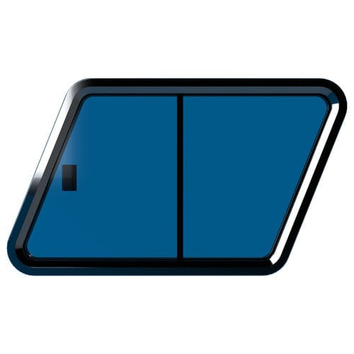 Janela para iate - Bolton  - Bofor Marine Products  - de abrir / trapezoidal / em vidro