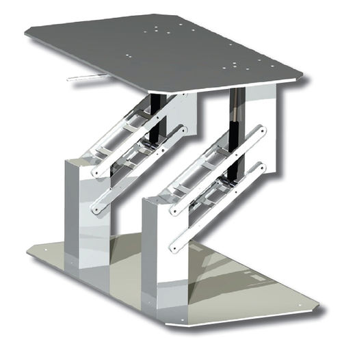 Pé de mesa telescópico - DOUBLE QUADRATICA - Metalstyle Srl - ajustável / em alumínio