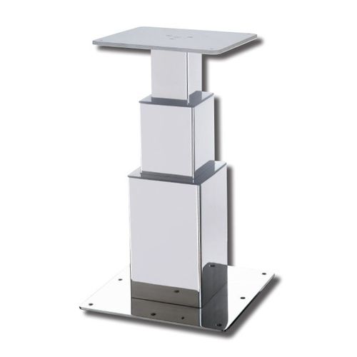 Pé de mesa elétrico - TOWER - Metalstyle Srl - telescópico / em aço inoxidável